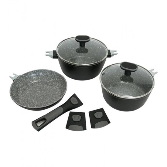 Jogo 3 Panelas In Versat Cook Black